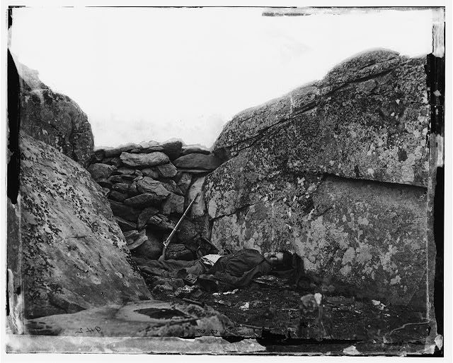 Alexander Gardner, Home of a Rebel Sharpshooter (1863)