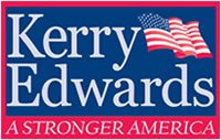 Identidad visual de Kerry y Edwards